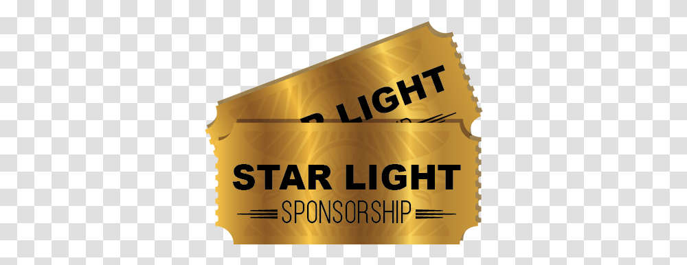 Star Light Sponsorship Horizontal, Text, Poster, Advertisement, Paper Transparent Png