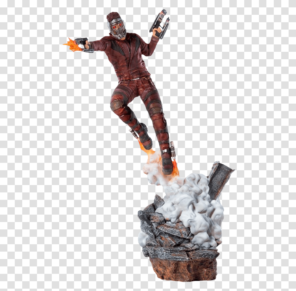 Star Lord 110th Scale Statue Iron Studios Star Lord, Person, Human, Cream, Dessert Transparent Png