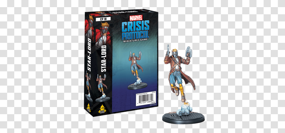 Star Lord Character Pack - Incom Gaming Star Lord Marvel Crisis Protocol, Figurine, Person, Human Transparent Png