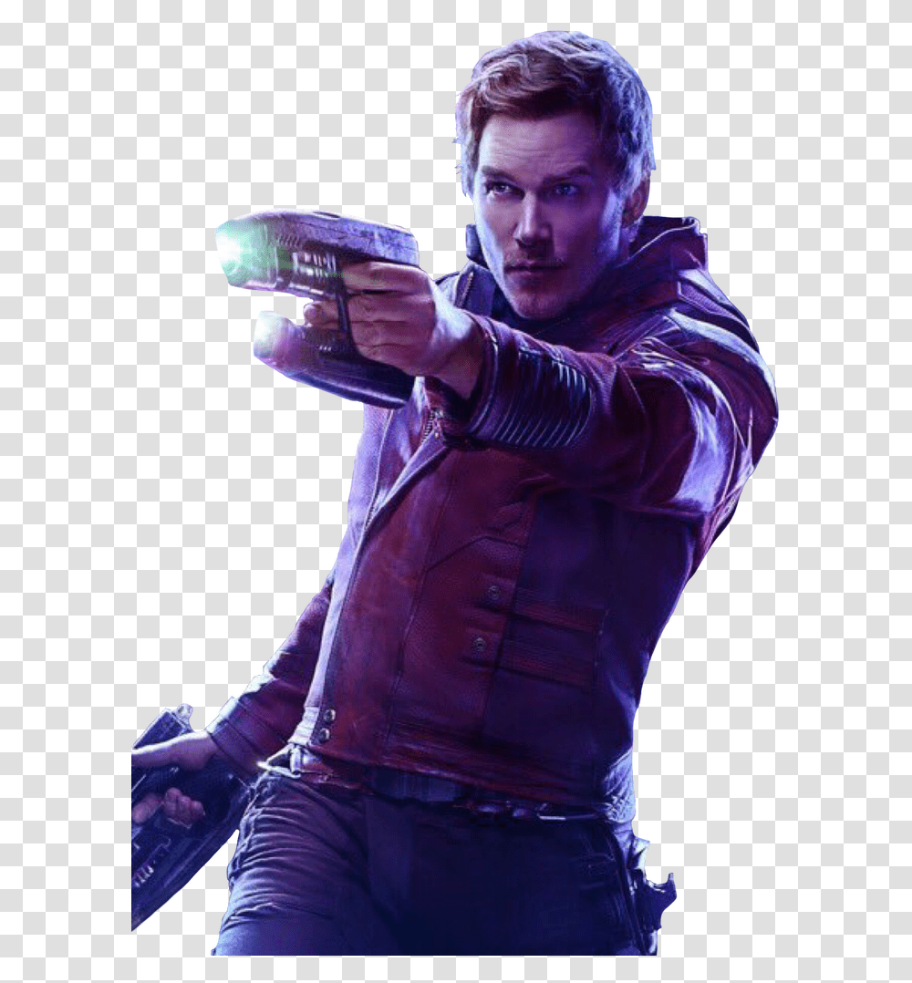 Star Lord Image Hd Avengers Endgame Star Lord, Person, Sleeve, Clothing, Weapon Transparent Png