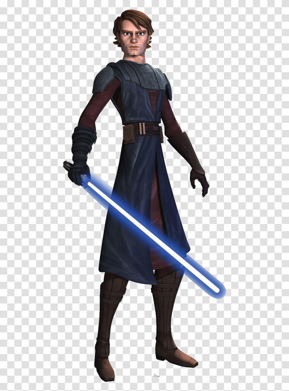 Star Luke Clone Skywalker Wars Anakin Figurine Clone Wars Anakin Outfit, Costume, Apparel, Person Transparent Png