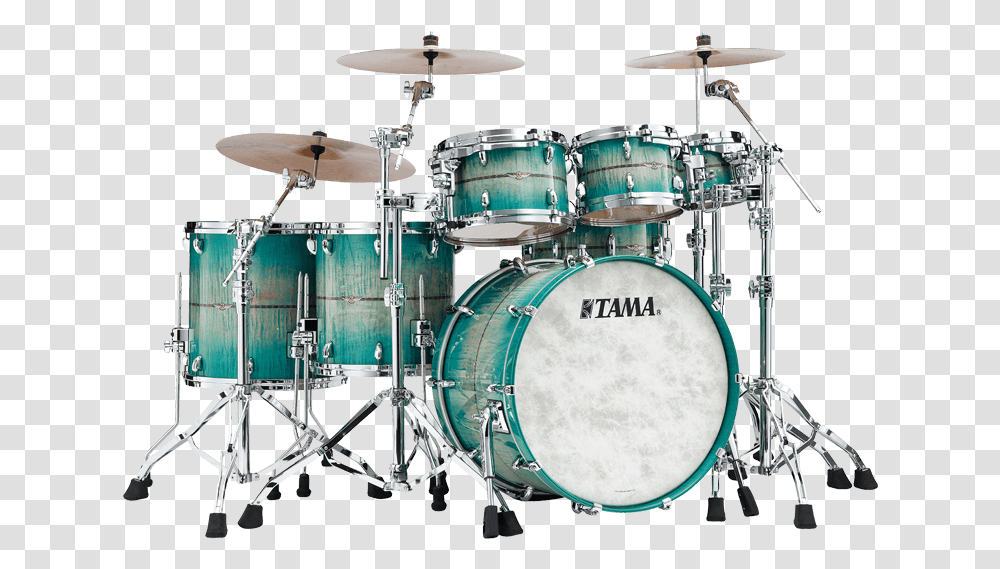 Star Maple Drum Kits Products Tama Drums Tama Star Maple Emerald Sea Curly Maple Burst, Percussion, Musical Instrument Transparent Png