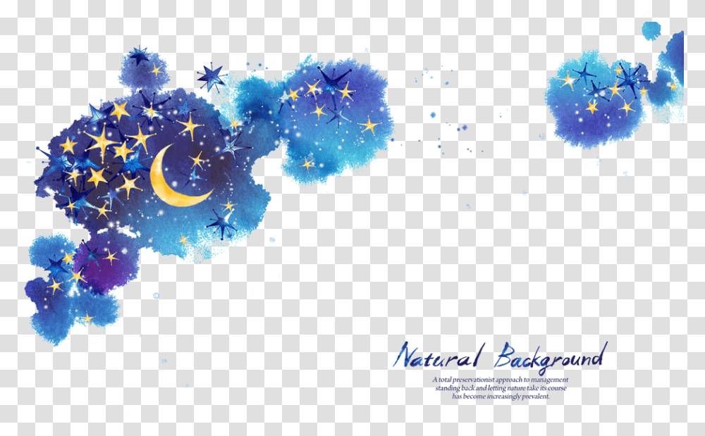 Star Moon Night Sky Background Moon And Stars, Pattern, Fractal, Ornament, Outdoors Transparent Png
