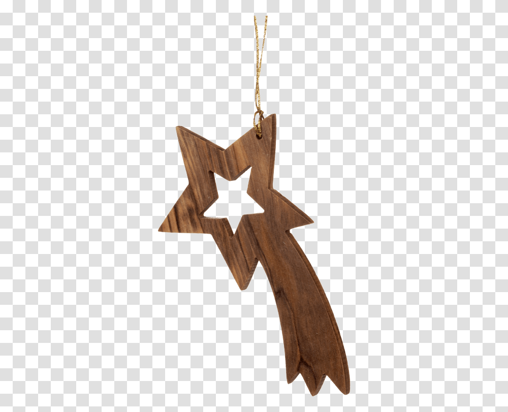 Star Of Bethlehem Olive Wood Cross, Symbol, Star Symbol Transparent Png