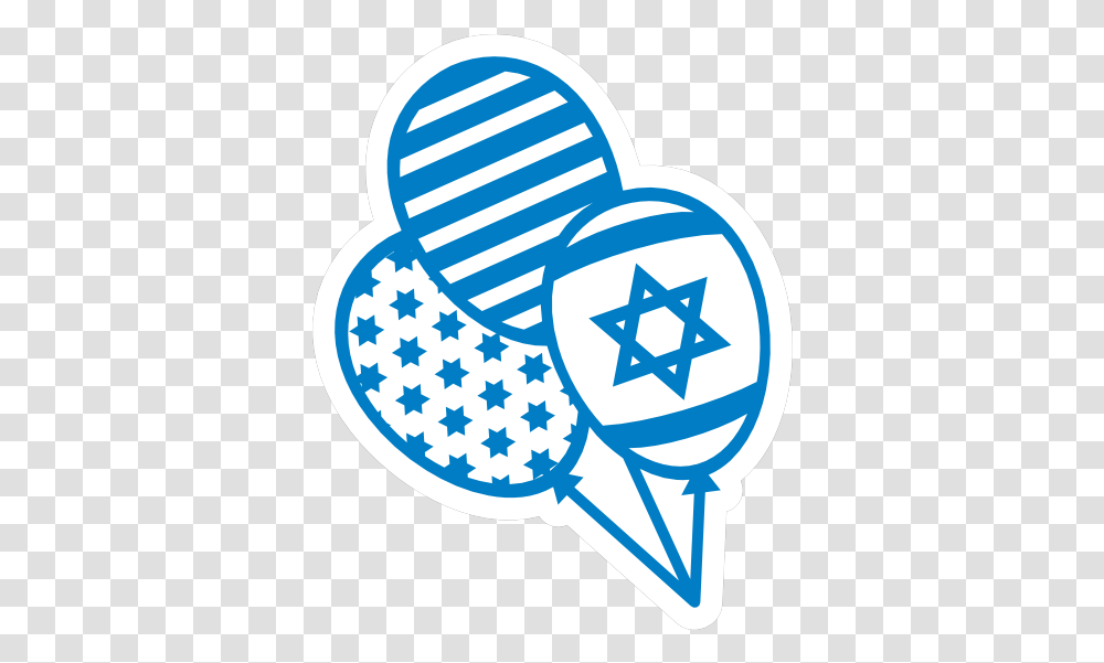 Star Of David Balloons Sticker Simbolo Que Representa Israel, Symbol, Star Symbol, Rug, Baseball Cap Transparent Png