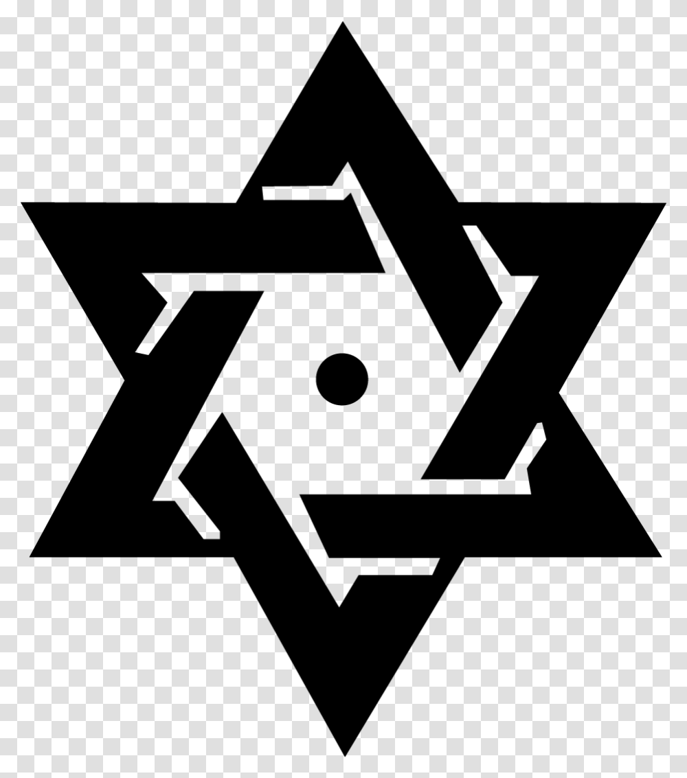 Star Of David, Cross, Star Symbol, Recycling Symbol Transparent Png