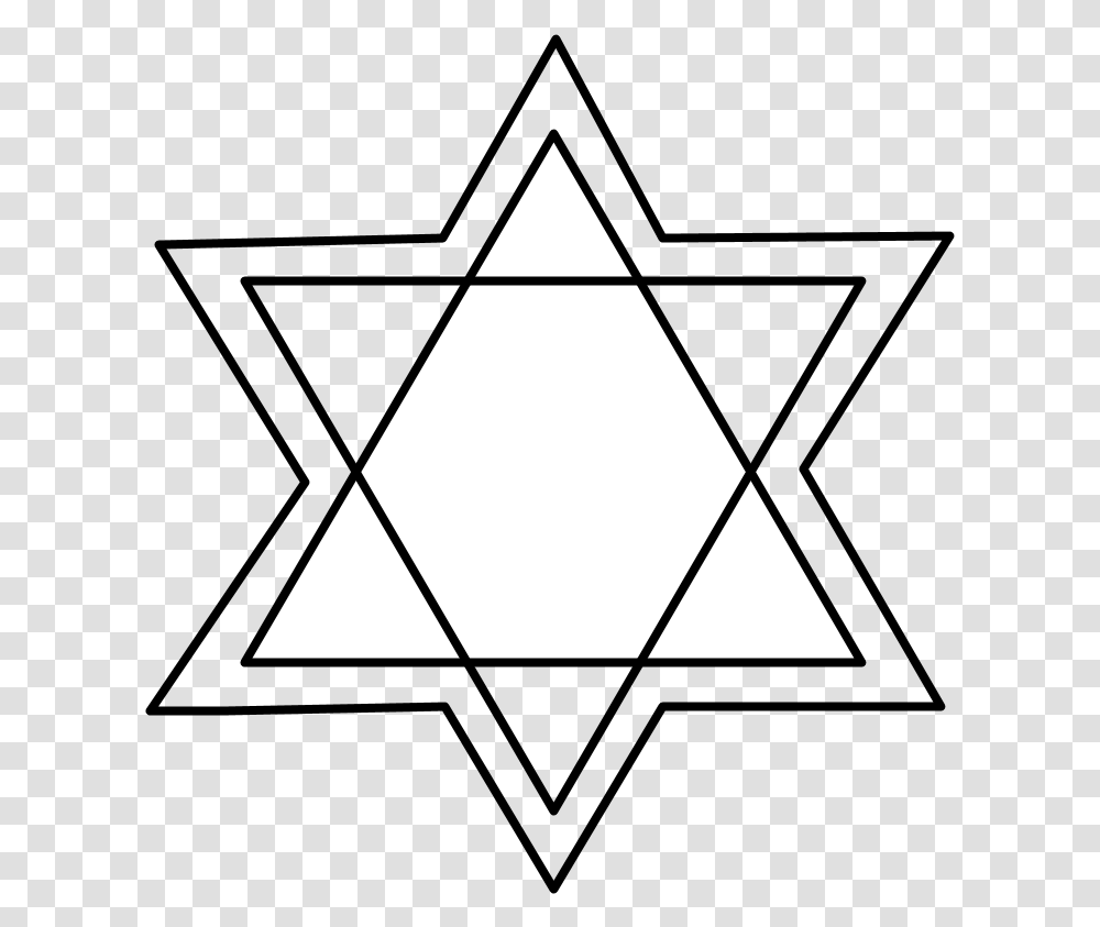 Star Of David Double Line Black And White Yellow Star Elie Wiesel, Triangle, Lamp, Building, Lighting Transparent Png
