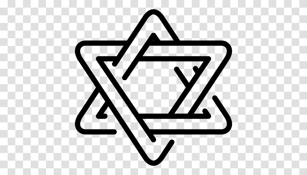 Star Of David Jewish Cultures Israel Religion Judaism Signs Icon, Lawn Mower, Tool, Triangle Transparent Png
