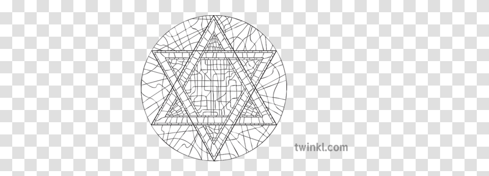 Star Of David Jewish Stained Glass Window Synagogue Symbol Circle, Moon, Outer Space, Night, Astronomy Transparent Png