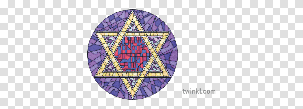 Star Of David Jewish Stained Glass Window Synagogue Symbol Judaism, Art, Star Symbol, Pattern, Tile Transparent Png