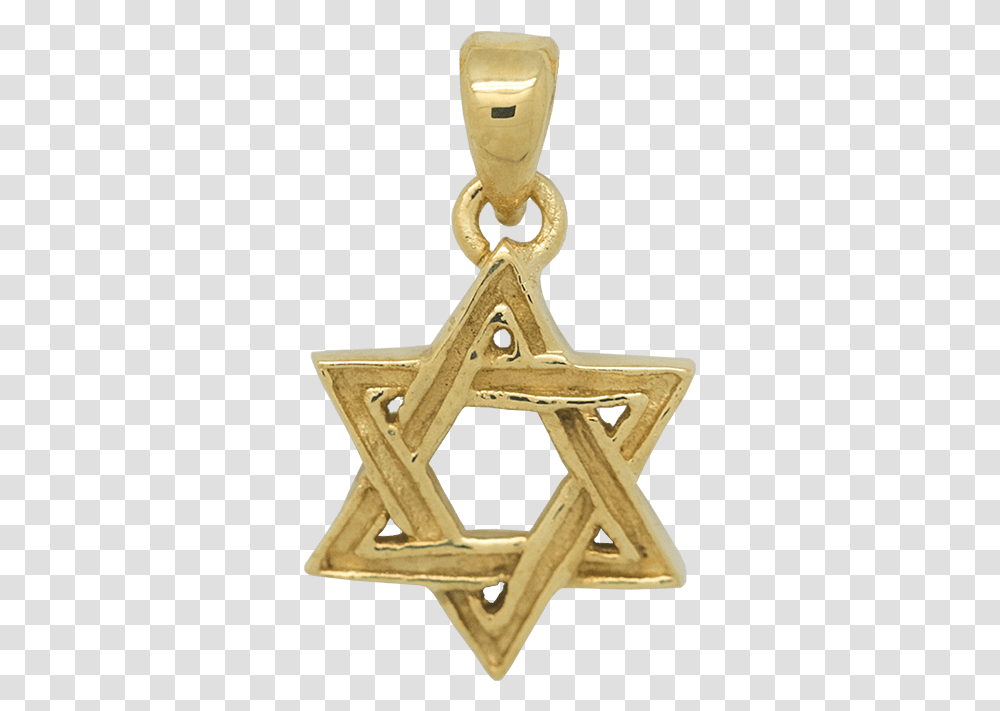 Star Of David Pendant And Chain Black, Cross, Star Symbol Transparent Png