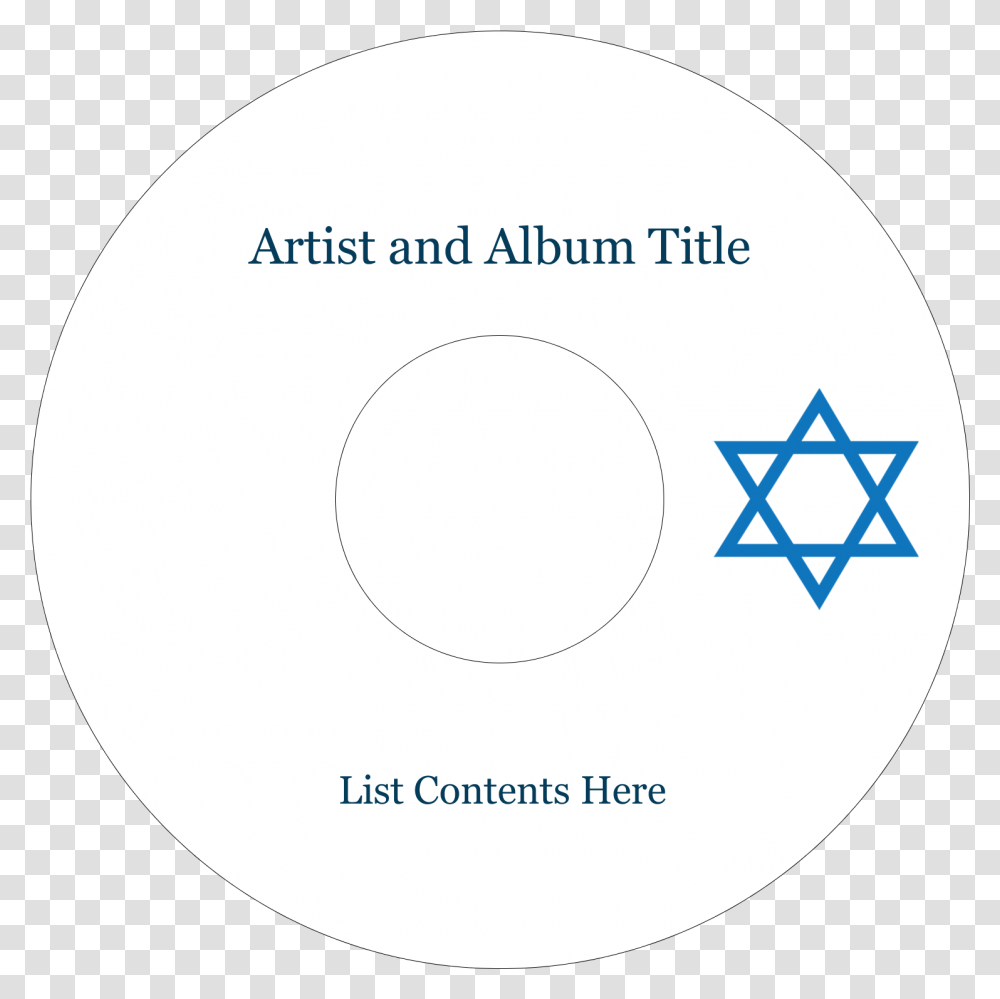 Star Of David Predesigned Template For Holiday Projects Avery Dot, Disk, Dvd Transparent Png