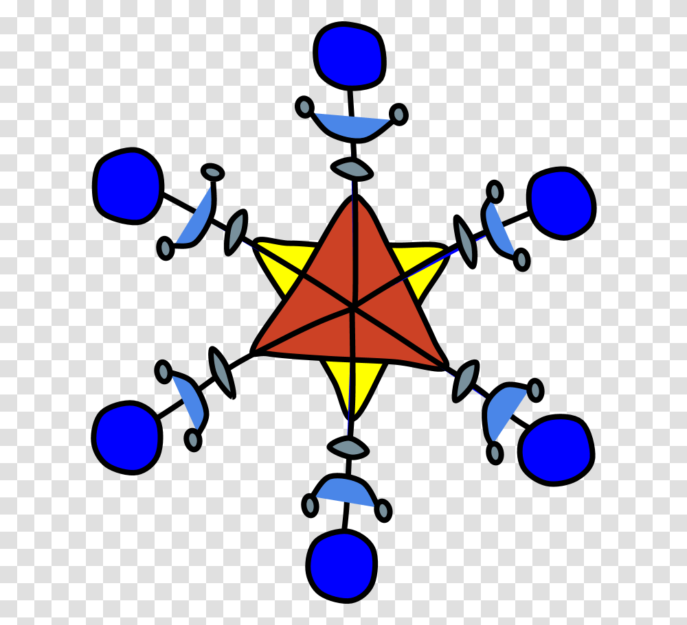 Star Of David Snowflake Multicolor, Toy, Kite Transparent Png