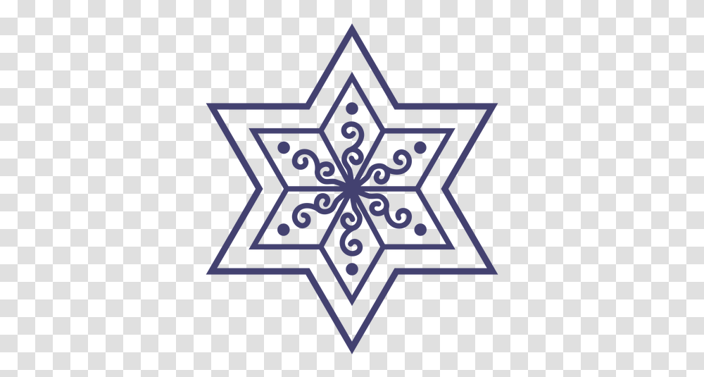 Star Of David Stroke & Svg Vector File David Star, Cross, Symbol, Snowflake, Pattern Transparent Png