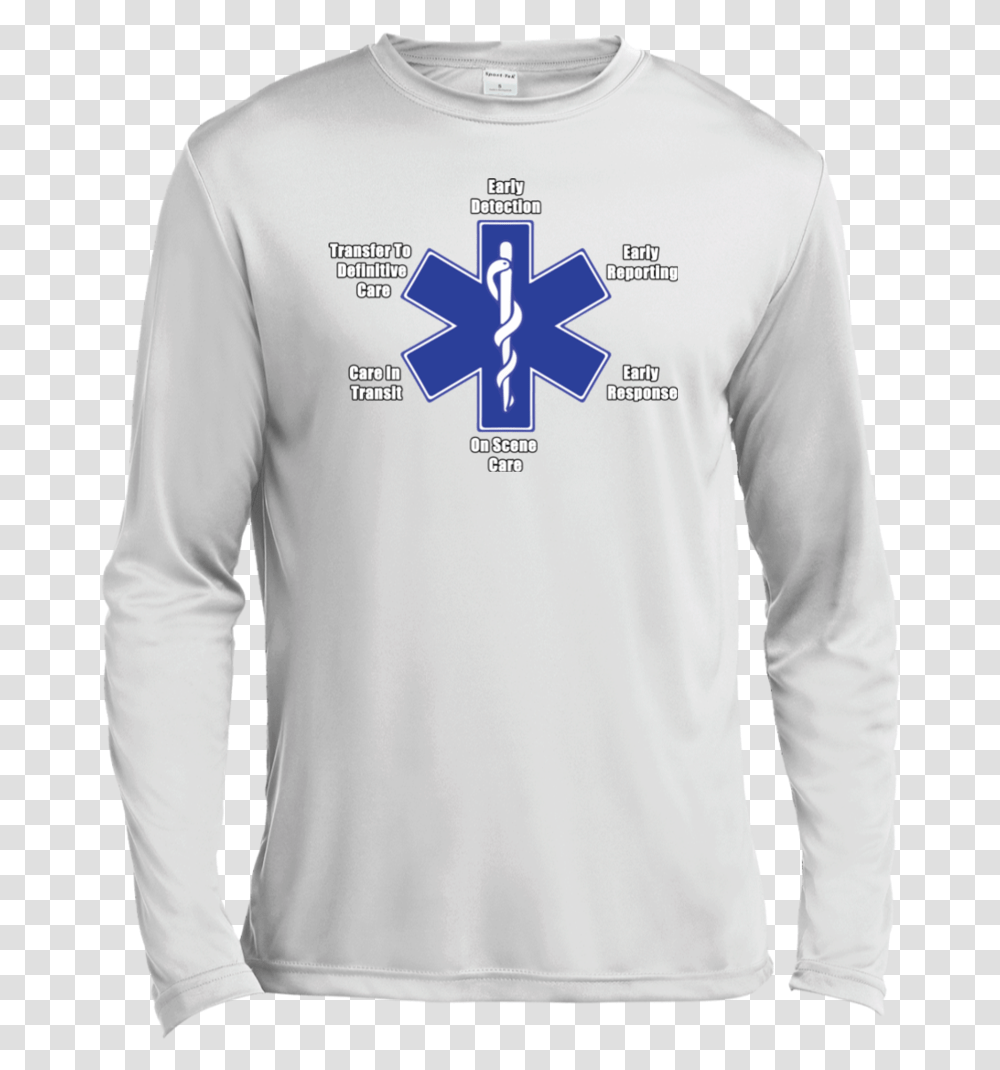 Star Of Life Ambulance Taxi T Shirt, Sleeve, Apparel, Long Sleeve Transparent Png