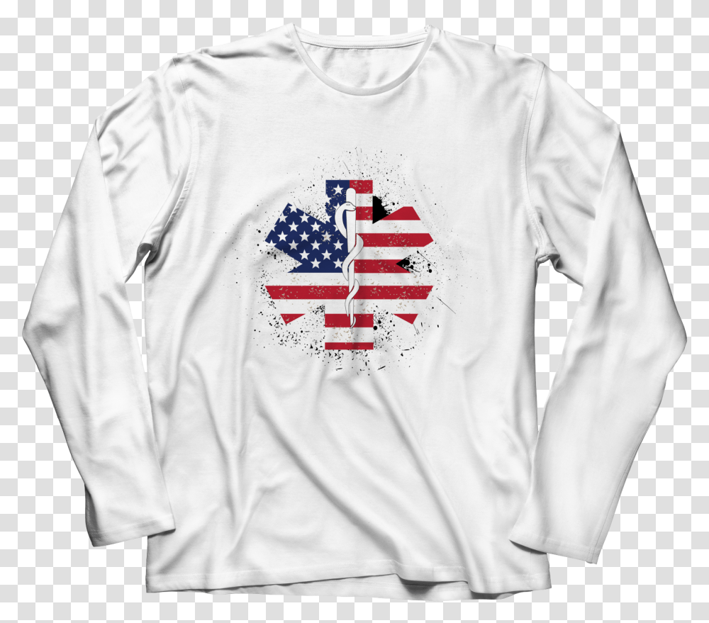 Star Of Life Emt Flag Star Of Life Discovery Land Moletom Cage Of The Elephant, Sleeve, Clothing, Apparel, Long Sleeve Transparent Png
