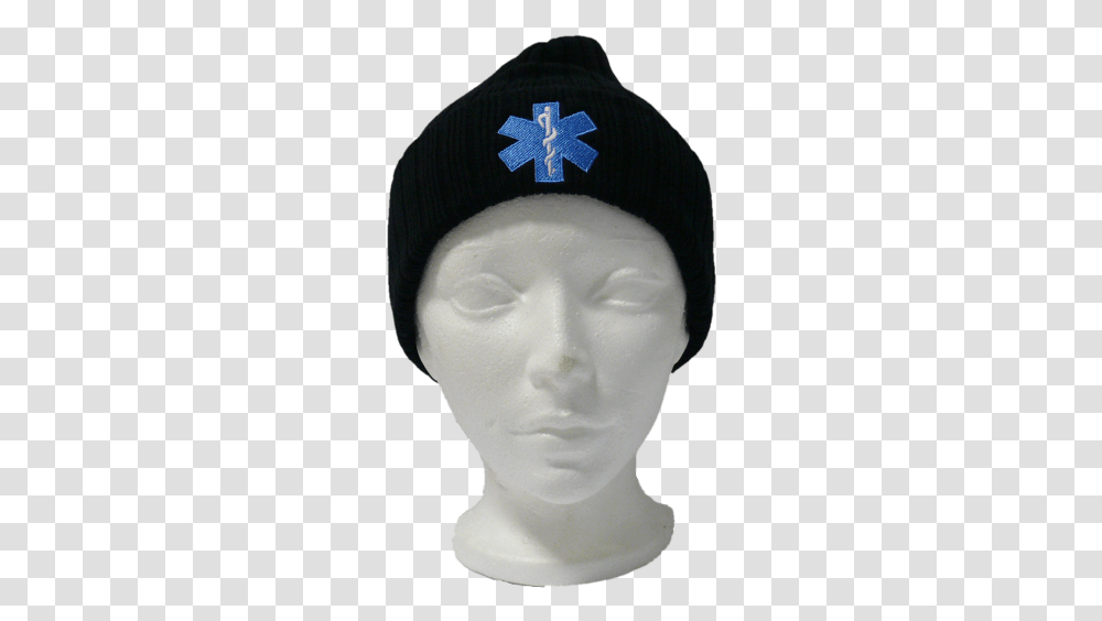 Star Of Life Paramedic Toque With Embroidery On Back Beanie, Apparel, Hat, Cap Transparent Png