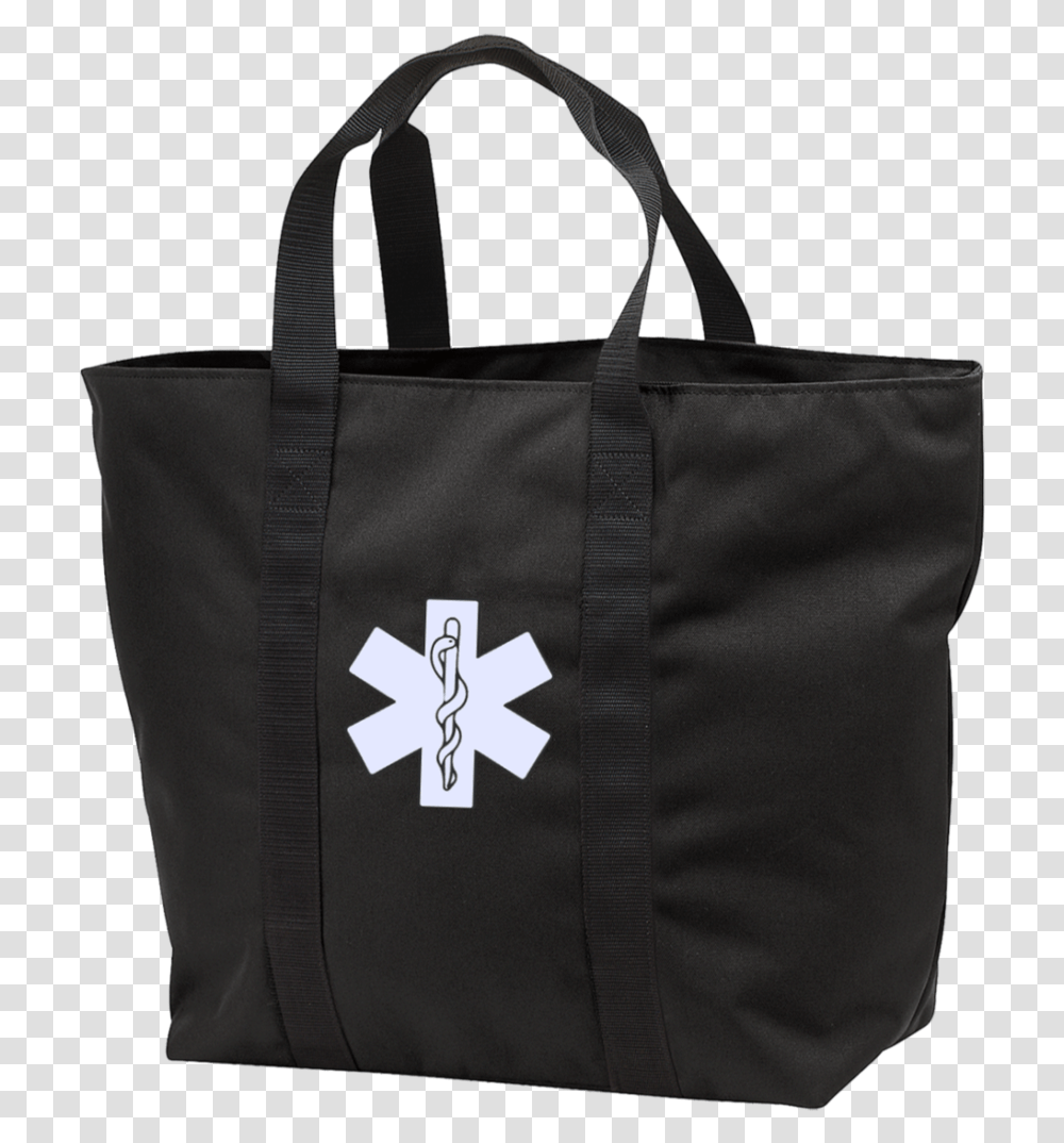 Star Of Life White All Purpose Tote Bag Logo, Handbag, Accessories, Accessory, Shopping Bag Transparent Png