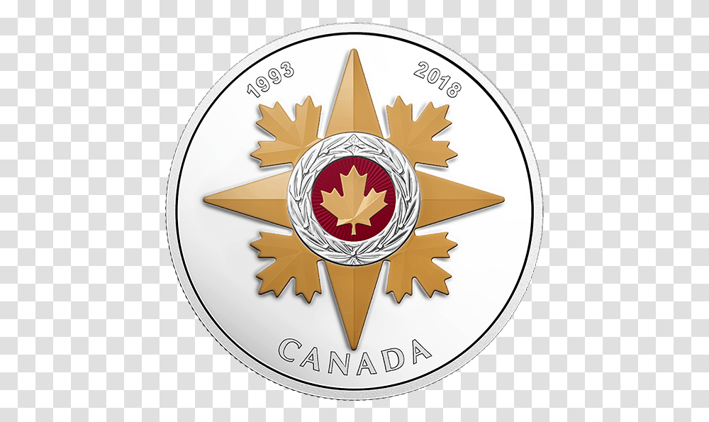 Star Of Military Valour Coin, Logo, Trademark, Badge Transparent Png