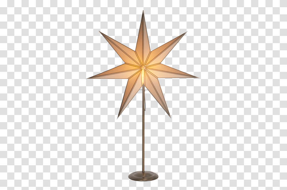 Star On Base Nicolas Stjrna P Fot, Star Symbol, Cross, Lamp Transparent Png