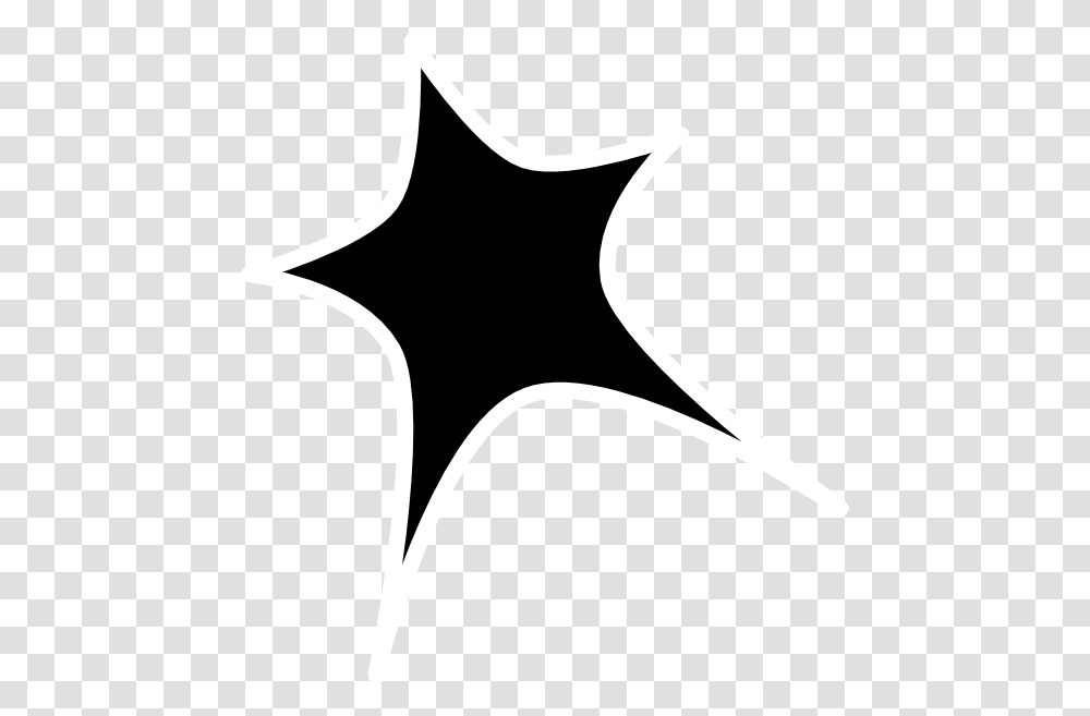 Star Outline Black And White Vector Star, Star Symbol, Shark, Sea Life Transparent Png