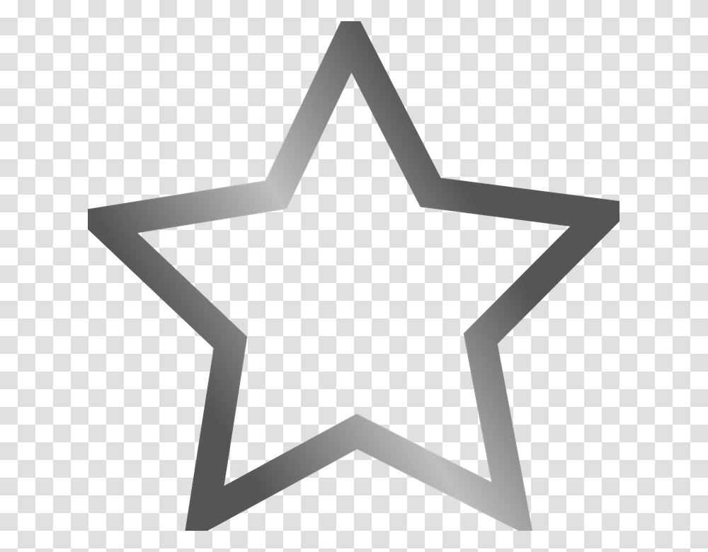 Star Outline Clipart Black And White, Cross, Star Symbol Transparent Png