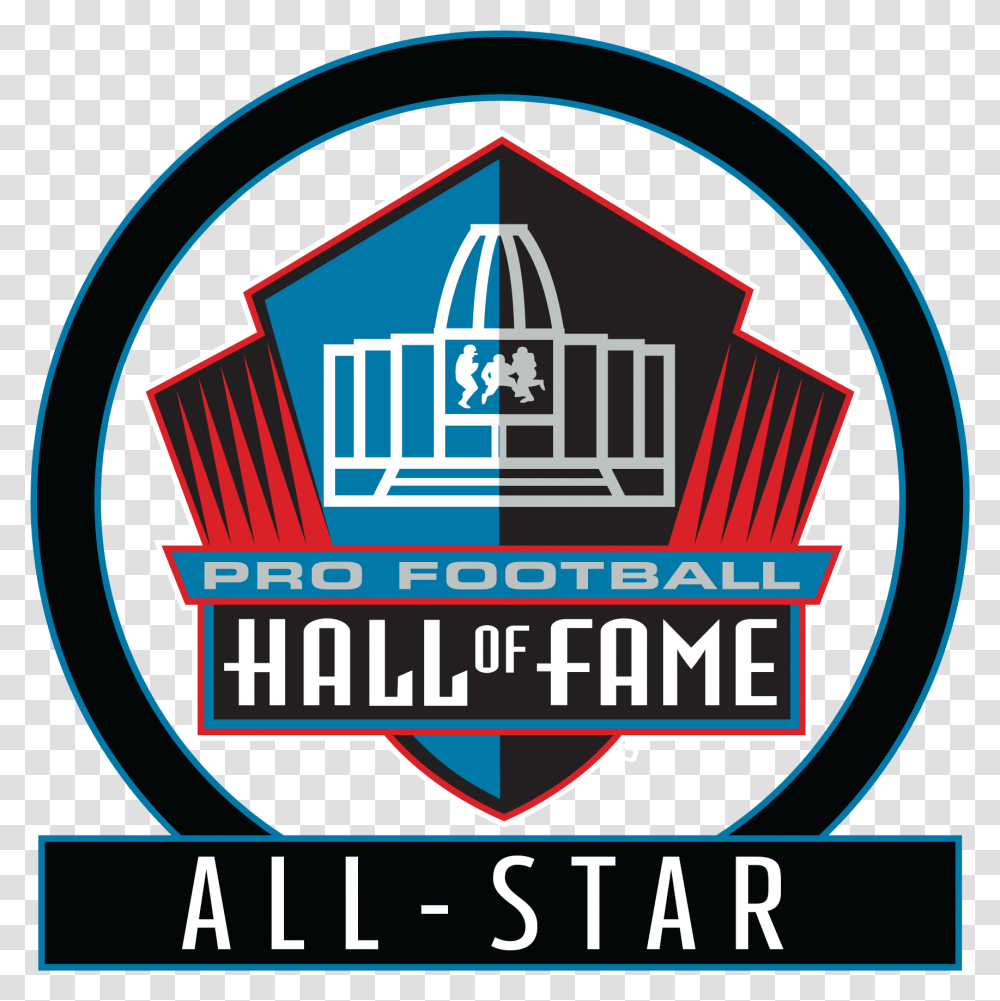 Star Outline Pro Football Hall Of Fame Academy, Logo, Trademark, Poster Transparent Png