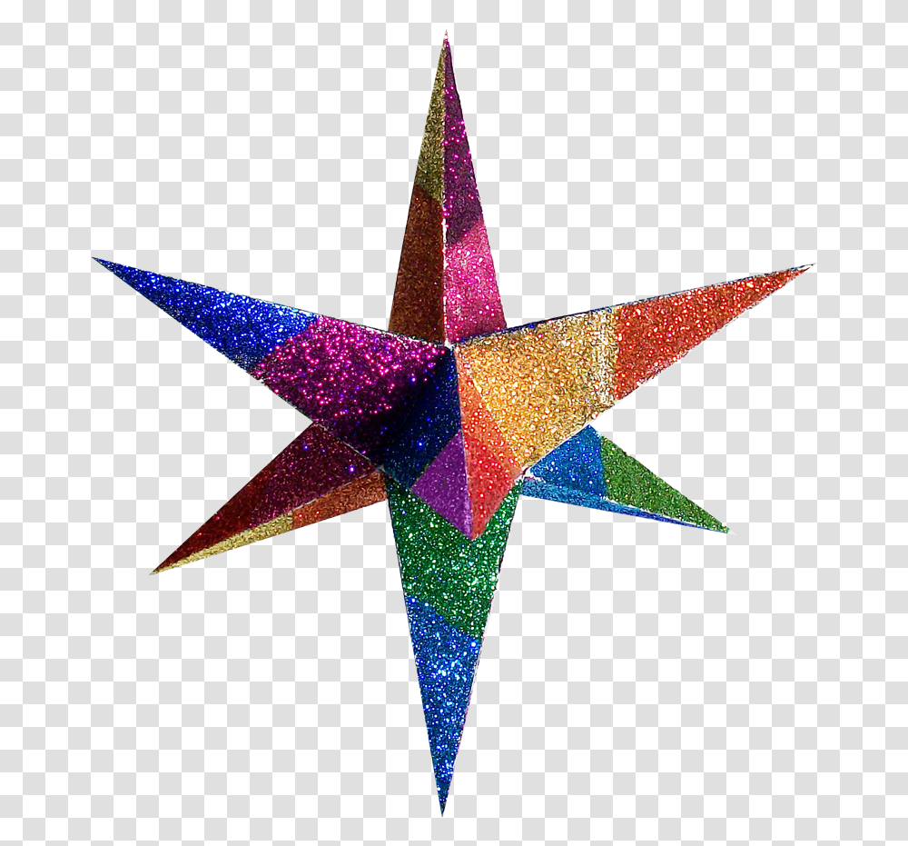 Star Pattern 3d Star Decoration, Cross, Symbol, Star Symbol Transparent Png