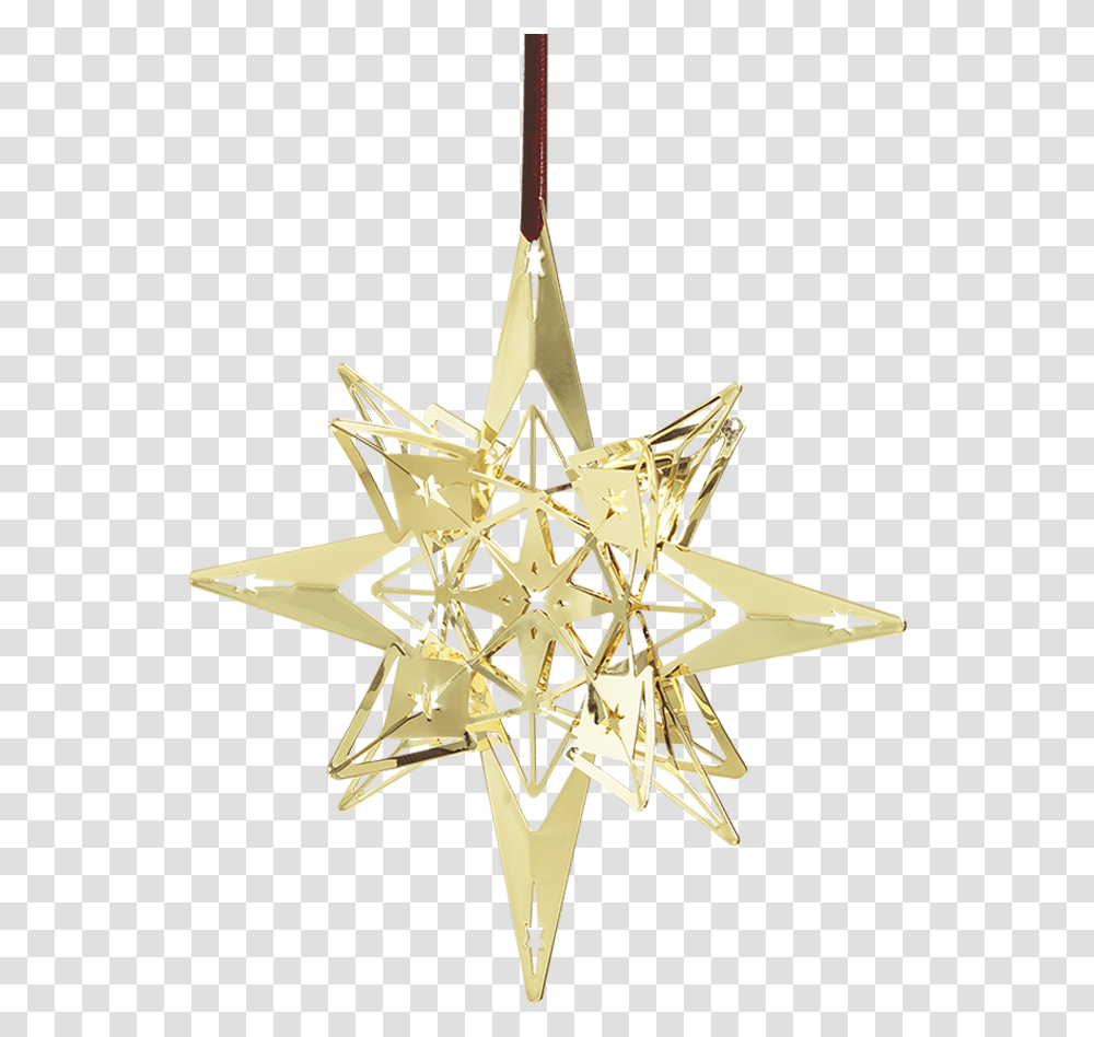 Star Pendant Oe13 Cm Gold Plated Karen Blixen Weihnachtsbaumschmuck Stern, Star Symbol Transparent Png