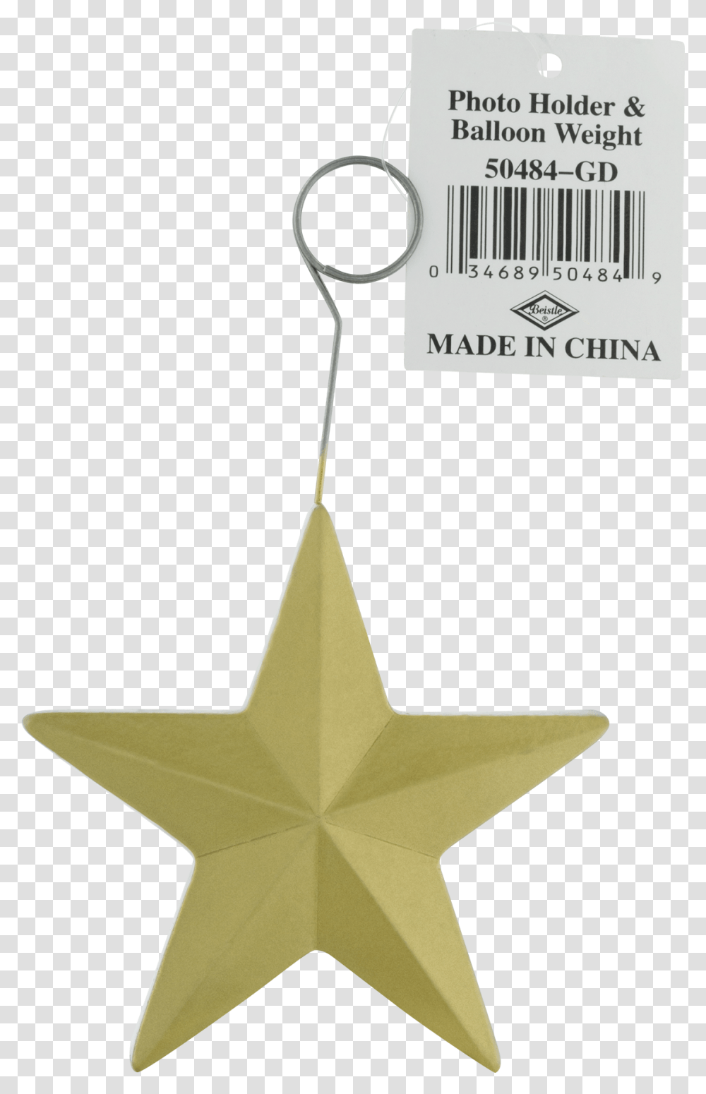 Star Photoballoon Holder Gold Party Accessory 1 Count Gd Fashionish Icon, Cross, Symbol, Star Symbol, Light Fixture Transparent Png