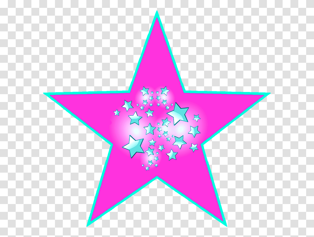 Star Pink Star Stars Free Photo Estrela Cor De Rosa, Star Symbol, Apparel Transparent Png