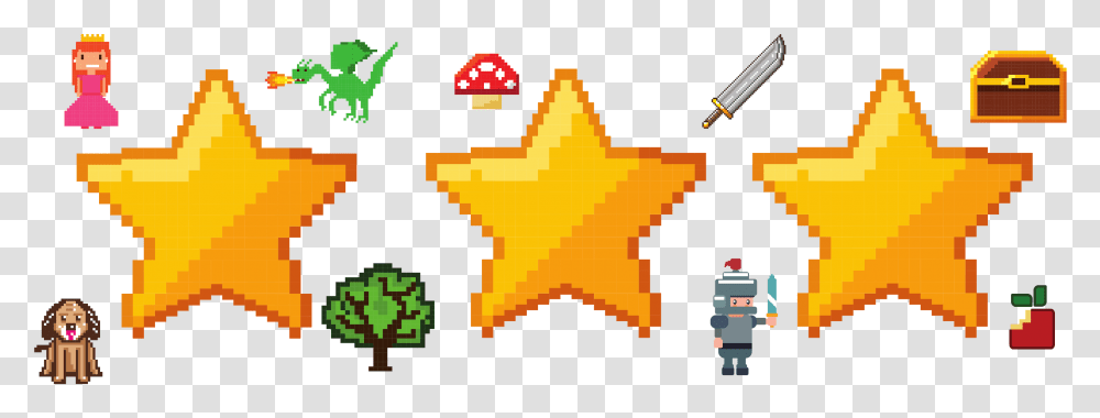 Star Pixelated, Plant, Star Symbol, Tree Transparent Png