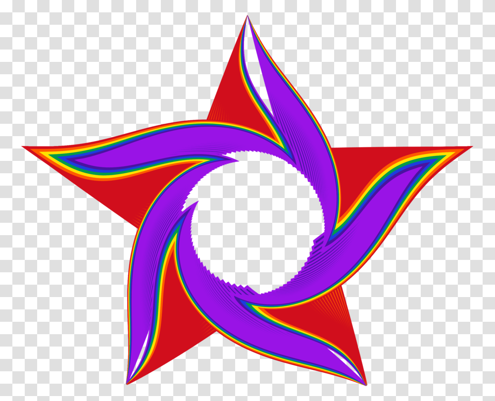 Star Polygons In Art And Culture Rainbow Color Yellow Free, Star Symbol, Bird, Animal, Pattern Transparent Png