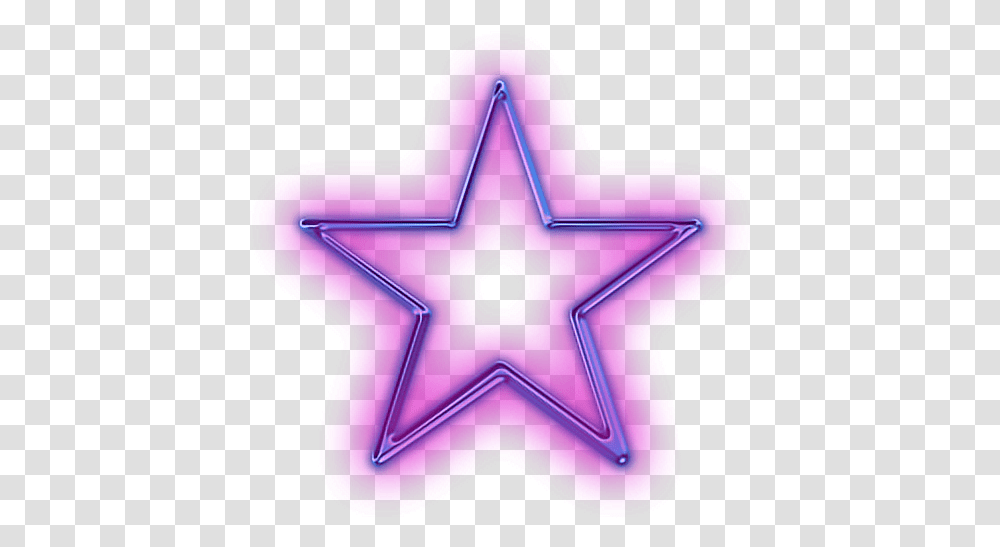 Star Purple Glowing Neon Snapchat Neon Glowing Star, Star Symbol, Axe, Tool Transparent Png