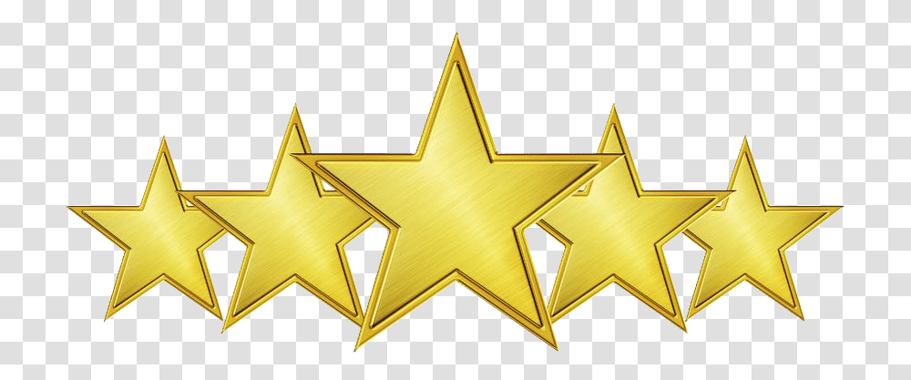 Star Rating Download Image 5 Star, Cross, Star Symbol, Gold Transparent Png