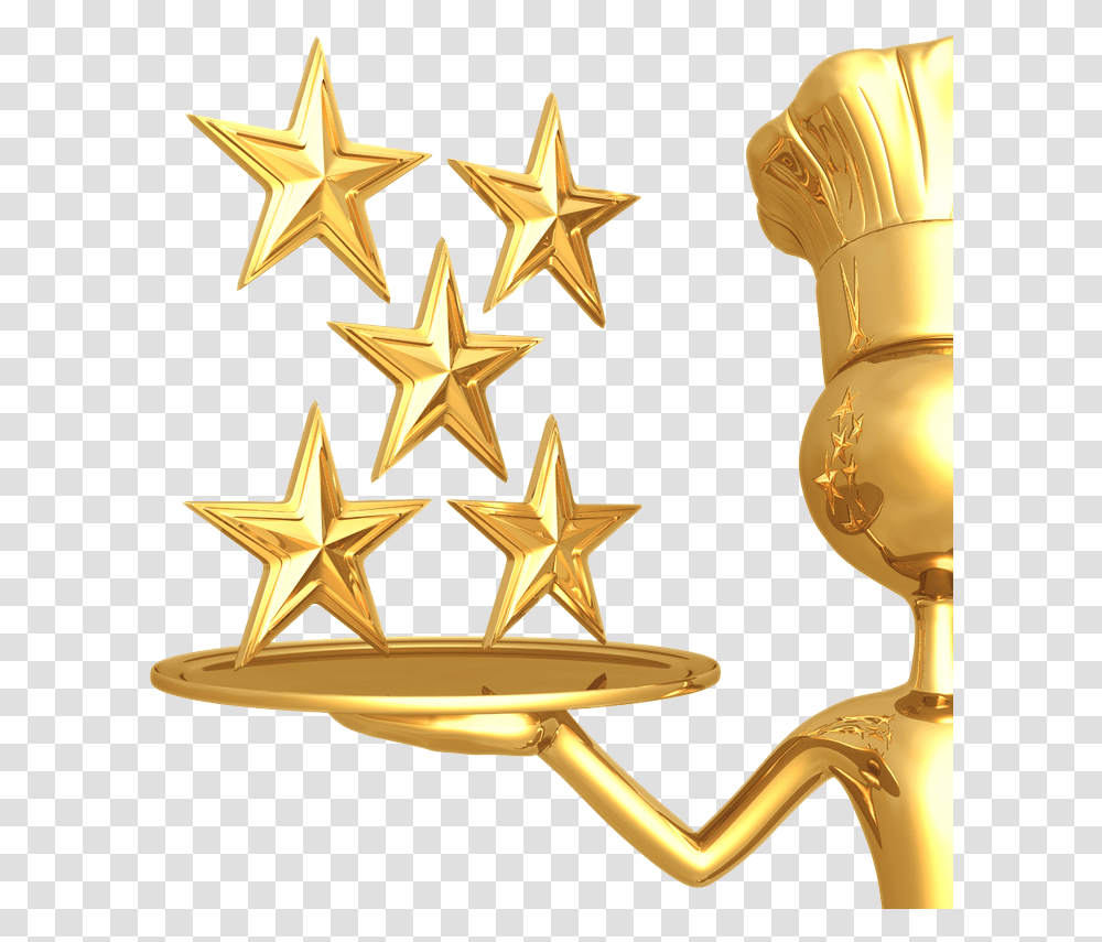 Star Rating, Gold, Cross, Star Symbol Transparent Png