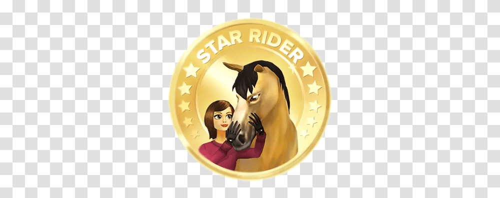 Star Rider Star Stable Star Rider, Gold, Logo, Symbol, Trademark Transparent Png