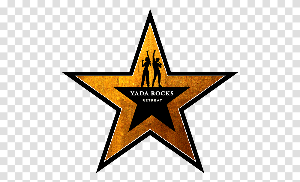 Star Rock Retreat Logo Smaller Black Red Star On Green Background, Cross, Symbol, Star Symbol, Person Transparent Png