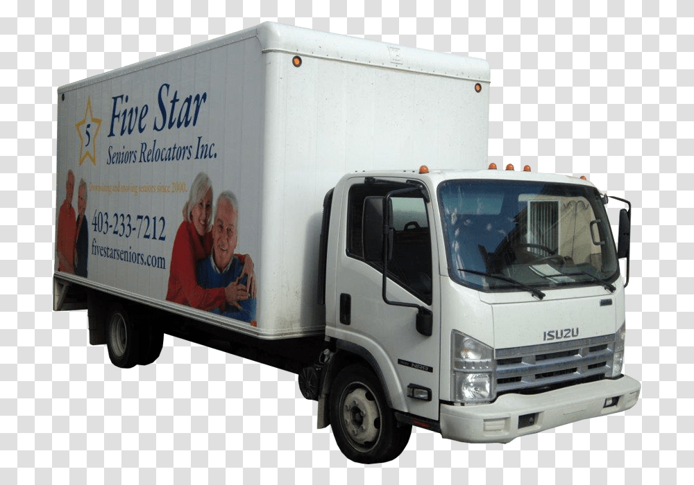 Star Senior Relocators, Truck, Vehicle, Transportation, Person Transparent Png