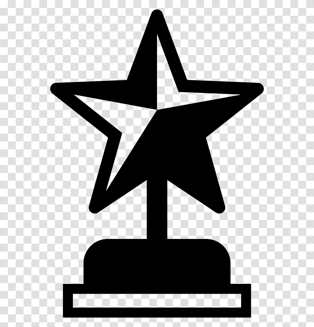 Star Shape Award Symbol Icon Free Download, Star Symbol, Cross, Sign Transparent Png