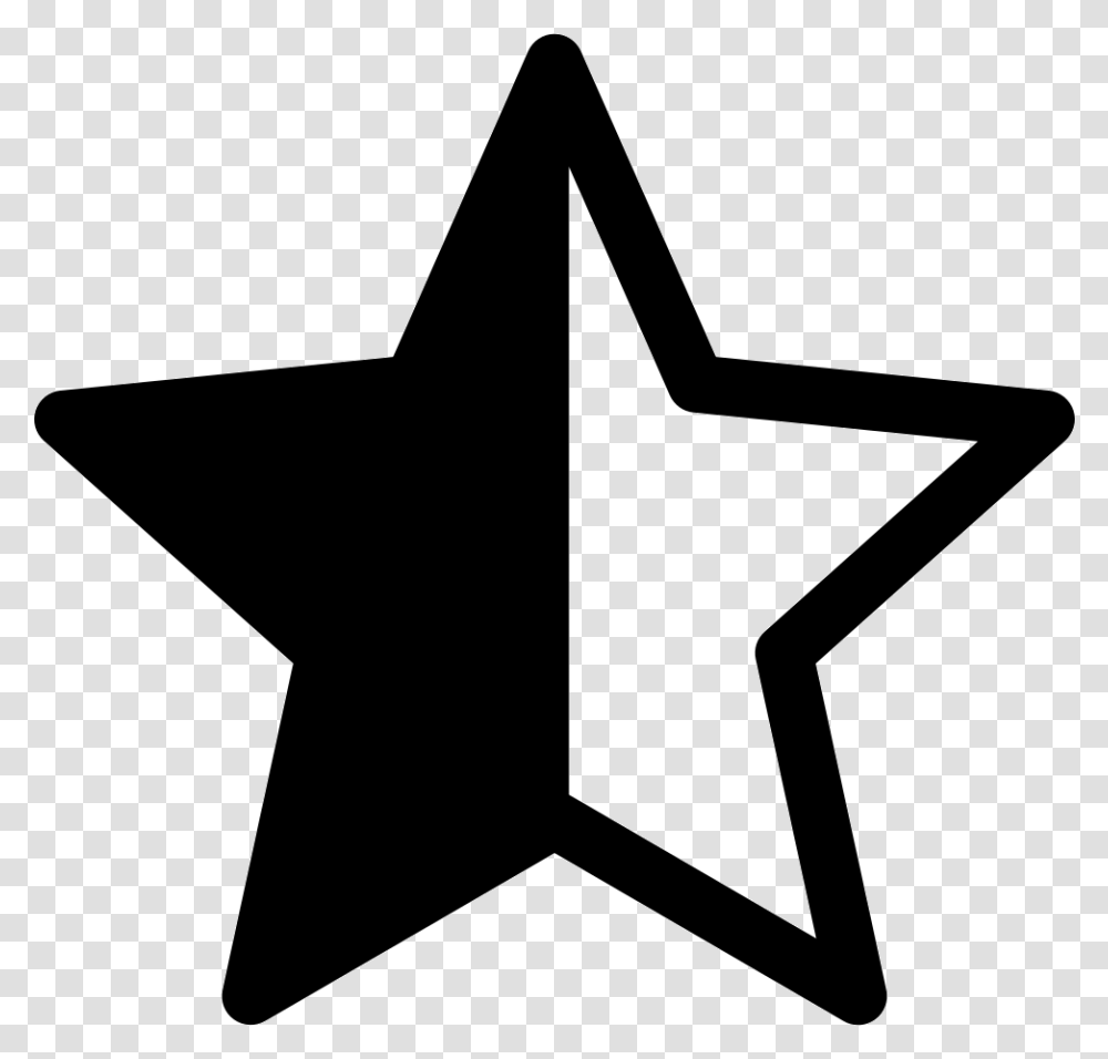 Star Shape With Half Full Icon Free Download, Axe, Tool, Star Symbol Transparent Png