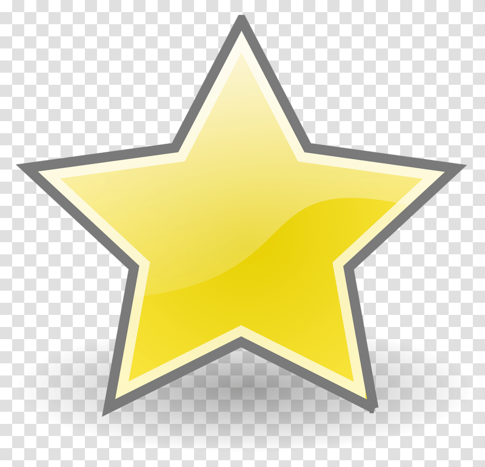 Star Shine Sign Gold Star Outline, Symbol, Star Symbol, Cross Transparent Png