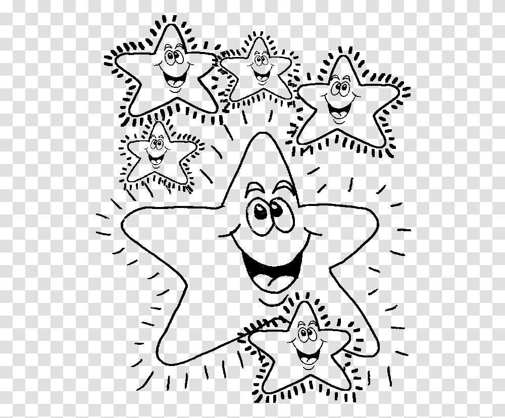 Star Shine Twinkle Star Coloring Page, Doodle, Drawing, Poster Transparent Png
