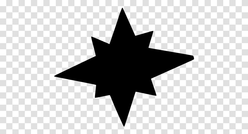 Star Silhouette Octagonal Filled Star, Gray, World Of Warcraft Transparent Png