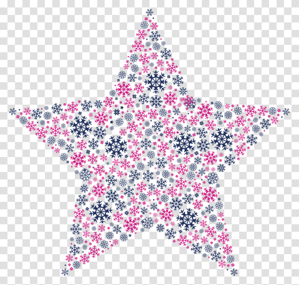 Снежинка в форме звезды