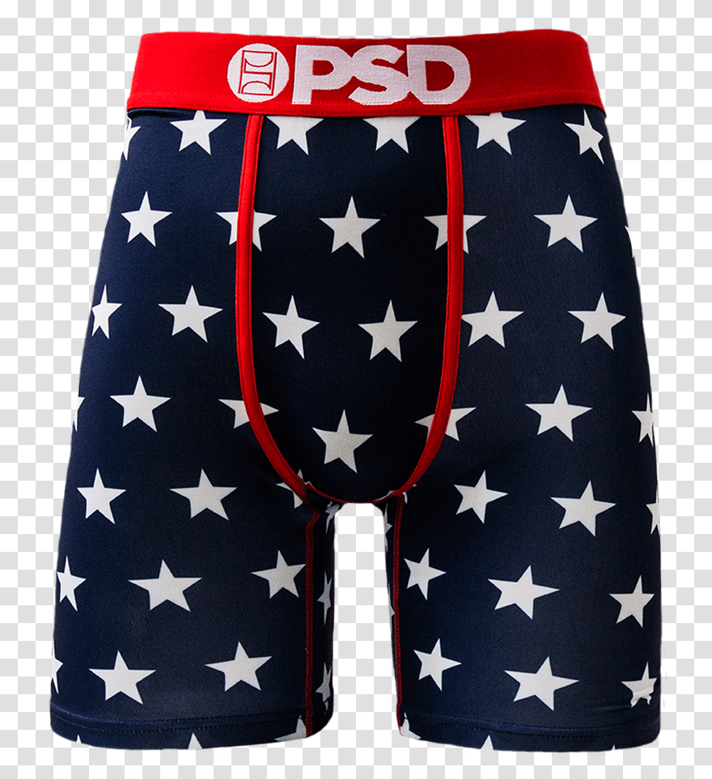 Star Spangle Psd Underwear Boxer Briefs Psd Underwear Stars, Clothing, Apparel, Purse, Dress Transparent Png