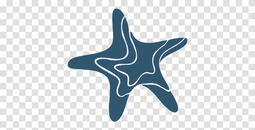 Star Starfish Detailed Silhouette & Svg Silueta Estrella De Mar, Animal, Sea Life, Star Symbol Transparent Png