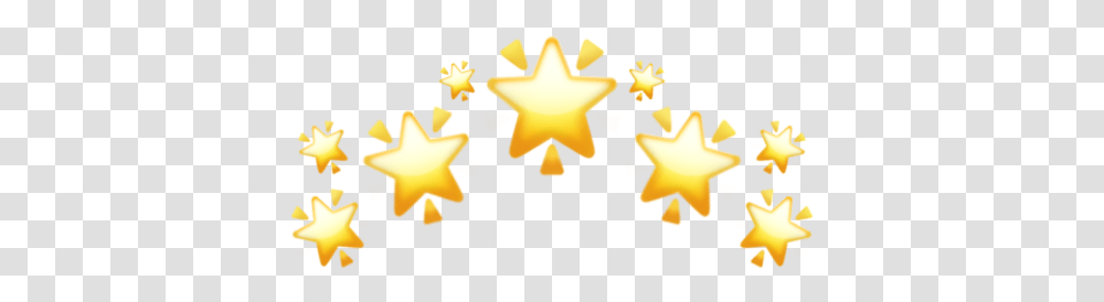 Star Stars Emoji Crown Yellow Re100horneado Estrellas Illustration, Star Symbol Transparent Png
