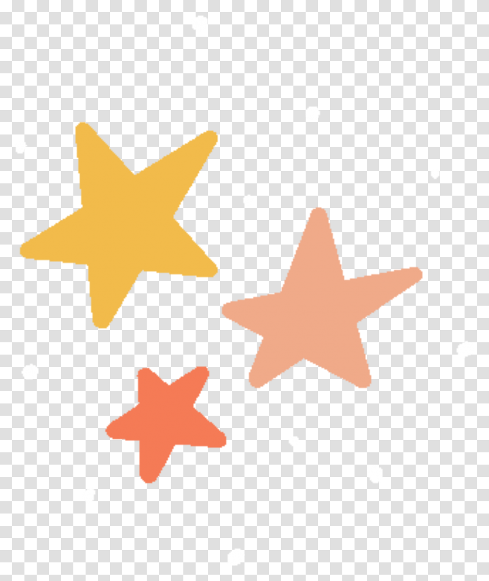 Star Stars Yellow Orange Pink Sticker By Jackie Kurds Coat Of Arms, Symbol, Star Symbol, Poster, Advertisement Transparent Png
