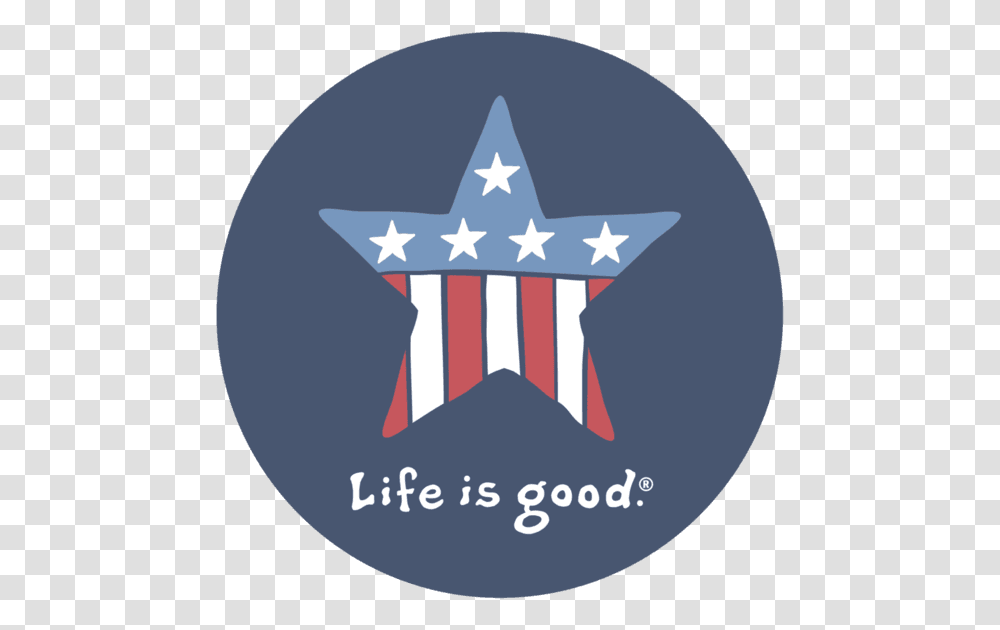Star Sticker Life Is Good, Logo, Trademark, Star Symbol Transparent Png